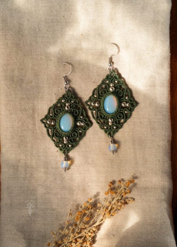 forest moon opalite earrings