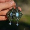 forest moon opalite earrings