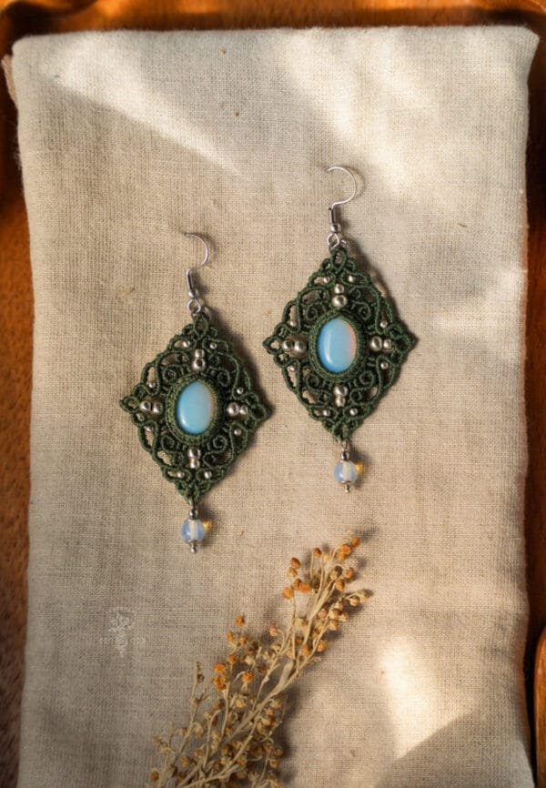 forest moon opalite earrings