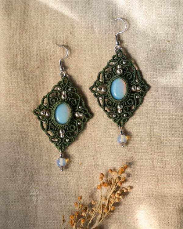 forest moon opalite earrings