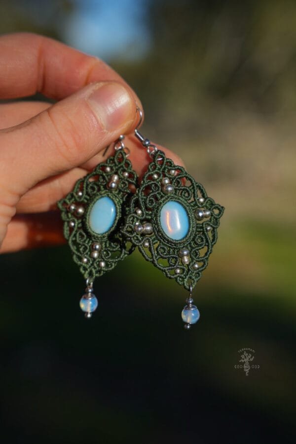 forest moon opalite earrings