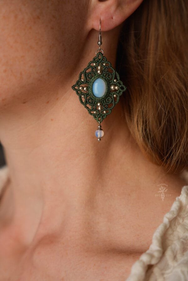 forest moon opalite earrings