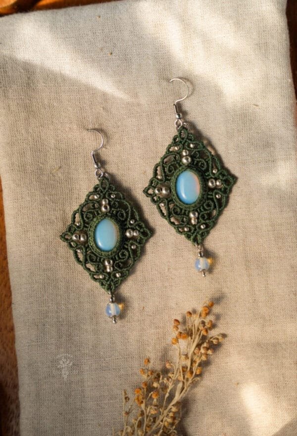 forest moon opalite earrings