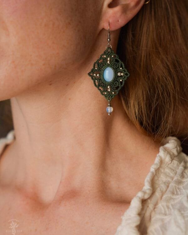 forest moon opalite earrings