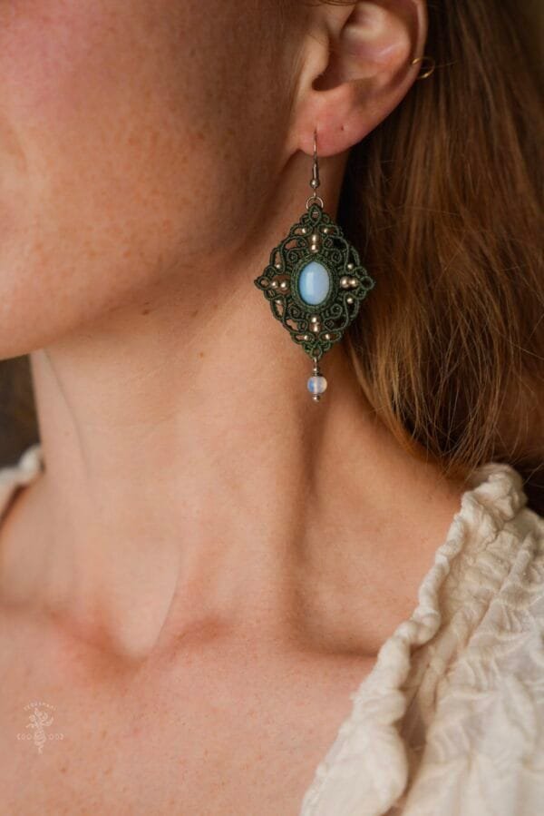 forest moon opalite earrings